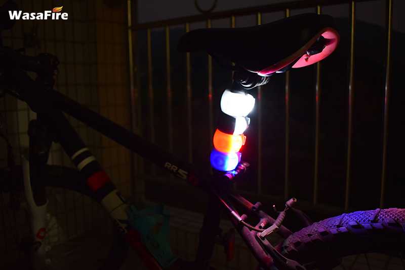 WasaFire Siliconen Fietsen Bicicleta Head Voor Achter Wiel LED Flash Veiligheid Velo Fiets Licht Vissen Fiets Lamp Fietsen Tailight