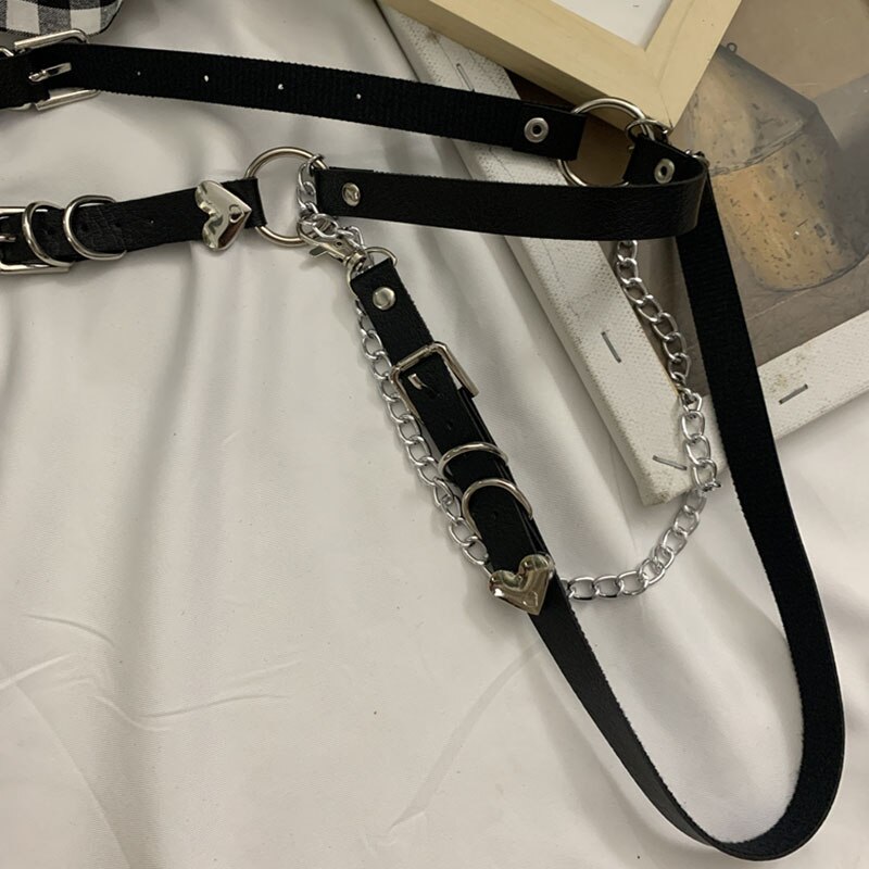 Punk Rock Detachable Chain Belt Multi-purpose Waist Chain Belt for Women PR