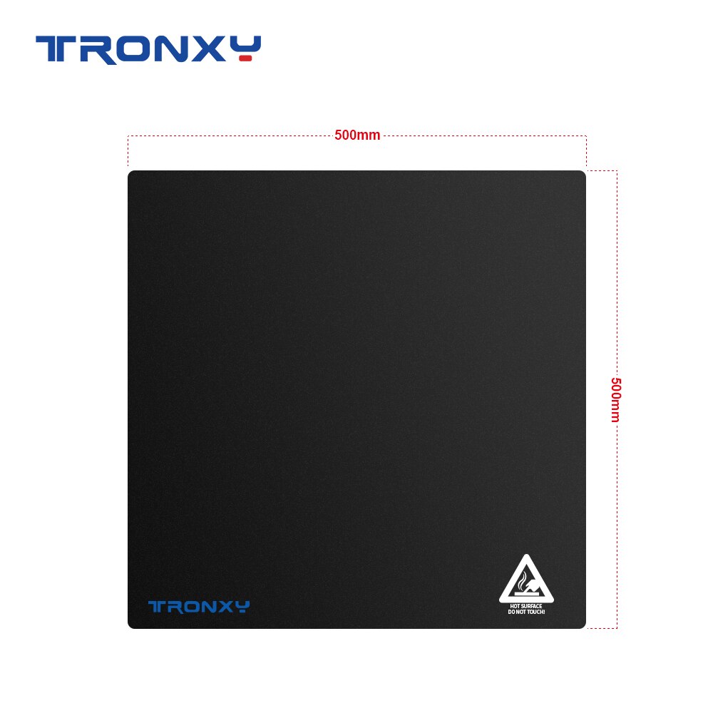 TRONXY Original Supply Hotbed Sticker Black Masking Tape 3D Platform Heat Bed Plate Platform Fiber Plate for 3d Printer: 2Pcs / 500x500mm