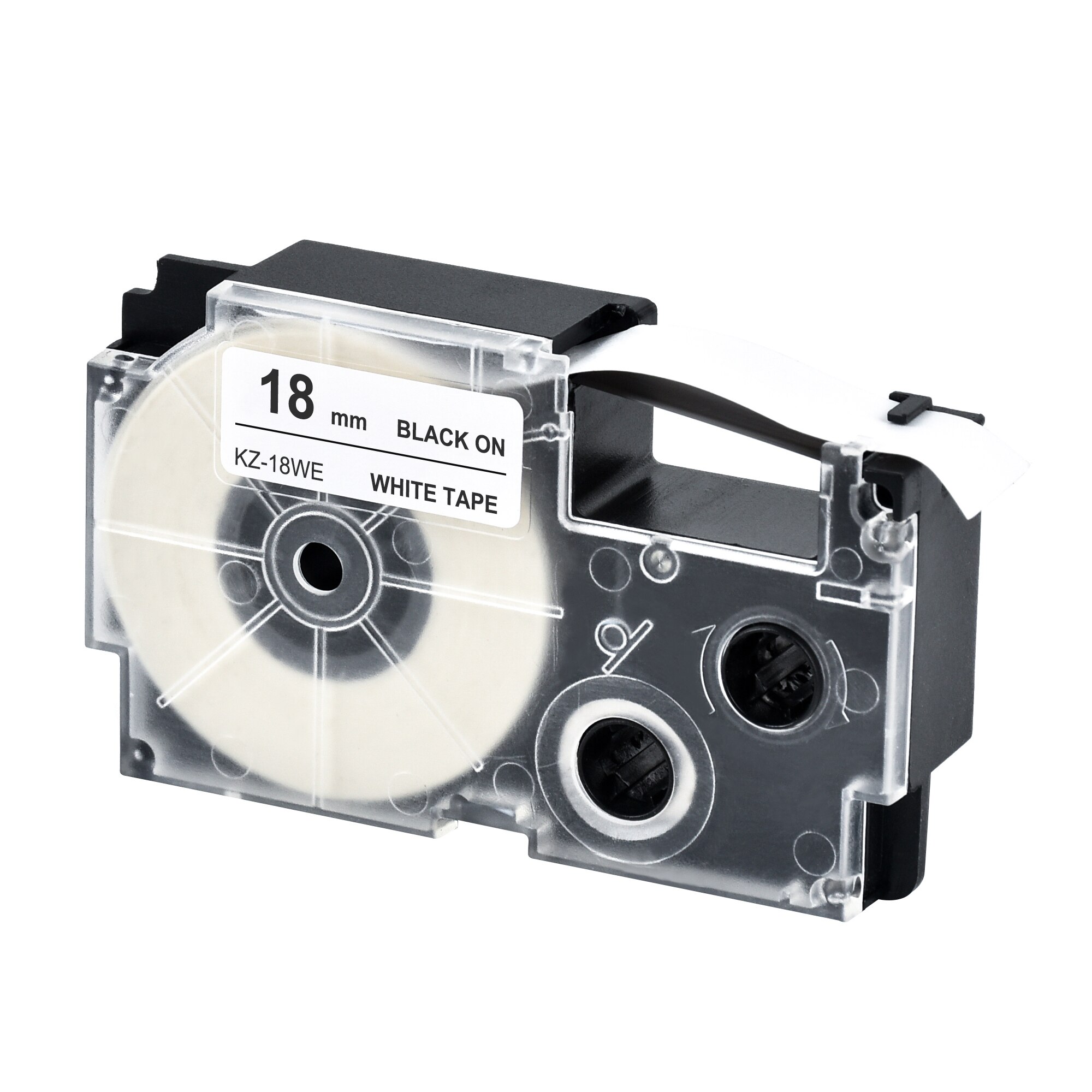 CIDY XR18WE Compatible Label Tape XR-18WE XR 18WE Casio Black on White 18mm label ribbon for KL-60-L KL-120 KL-750 label maker