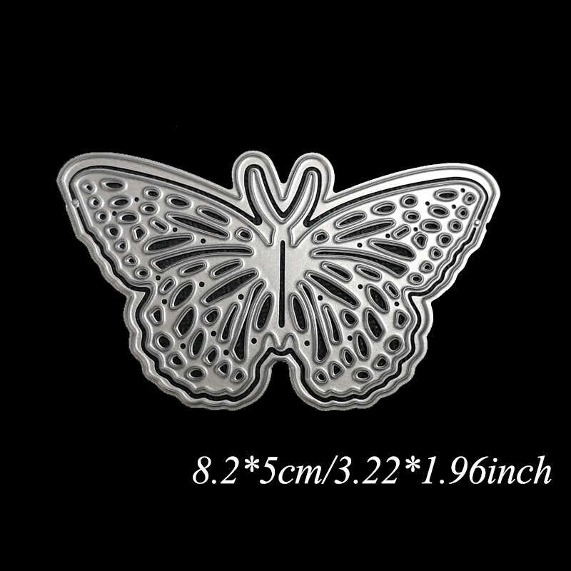 Tree Stump Dies Animal Metal Cutting Dies Scrapbooking Bird Butterfly Flower leaf Die Cut for DIY Paper Card Making: 3D butterfly dies