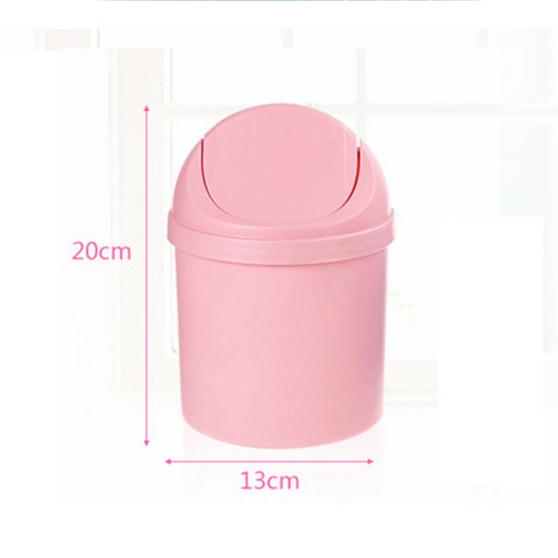 Mini Small Waste Bin Desktop Garbage Basket Home Table Plastic Office Supplies Trash Can Dustbin Sundries Barrel Box