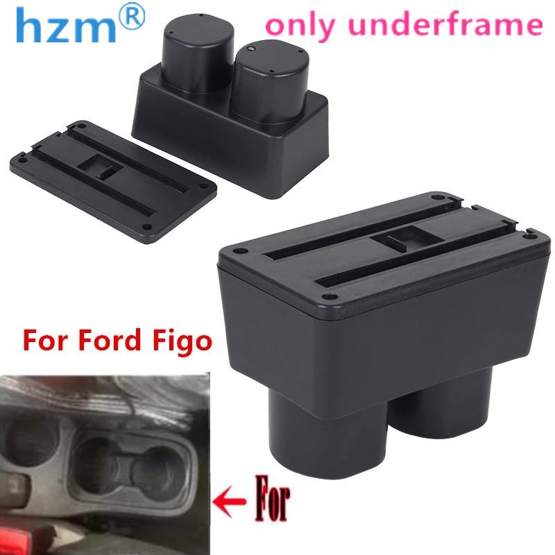 Voor Ford Figo Armsteun Doos Voor Ford Figo Interieur Onderdelen Auto Armsteun Box Retrofit Onderdelen Opbergdoos Met Usb Led: only underframe