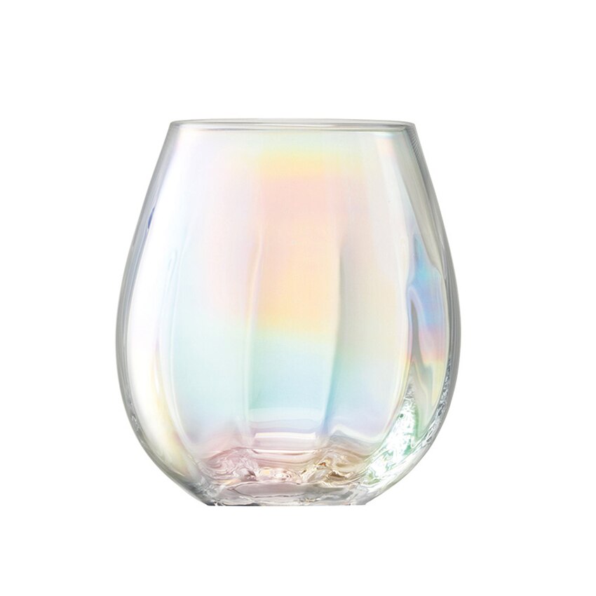 Luxury Lead free Glass cup handmade rainbow Goblet Cocktail glasses wine glass champagne glasses wedding glasses