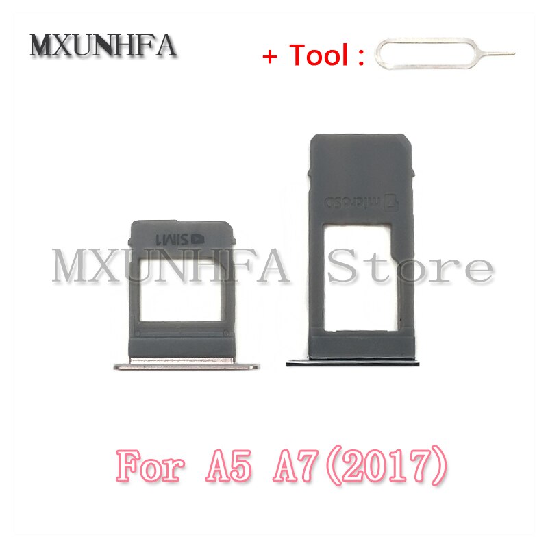Dual &amp; Enkele Sim-kaart Lade voor Samsung Galaxy A5 A7 A520 A720 SD Sim Card Adapter Slot Houder vervanging Deel