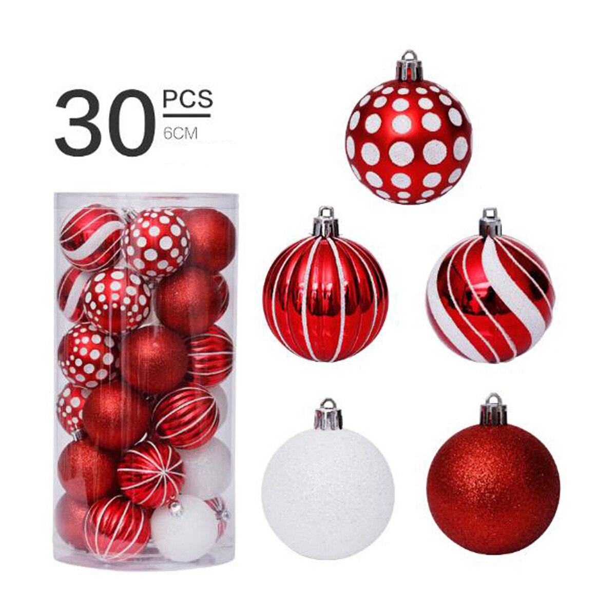 30 teile/los 60mm Weihnachten Baum Dekor Ball Baum... Grandado