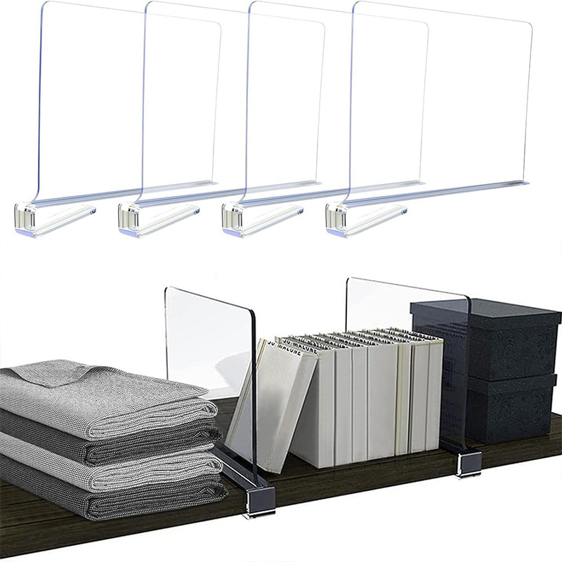 Schrank Trennwände Veranstalter klar Acryl Trennwand verstellbare Kleider schrank Regal Trennwand Kleidung klass ifi zierte Lagerung