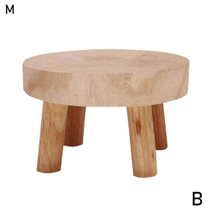 Banc en bois pour plantes à fleurs, support de Pot de fleurs, étagère d&#39;affichage succulente de jardin intérieur et extérieur, support de Base, tabouret en bois: B