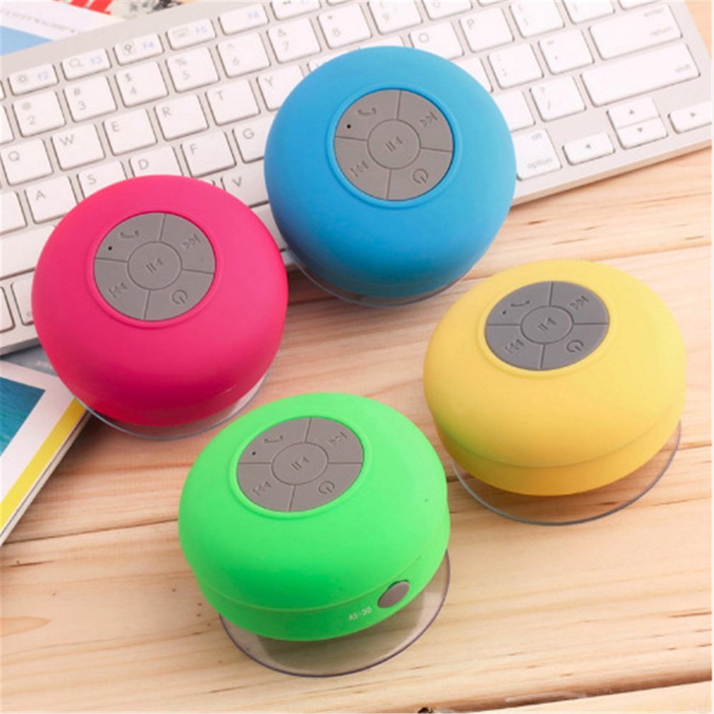Rode Mini Draadloze Speaker Draagbare Waterdichte Draadloze Handsfree Luidsprekers Badkamer Grote Sucker Speaker