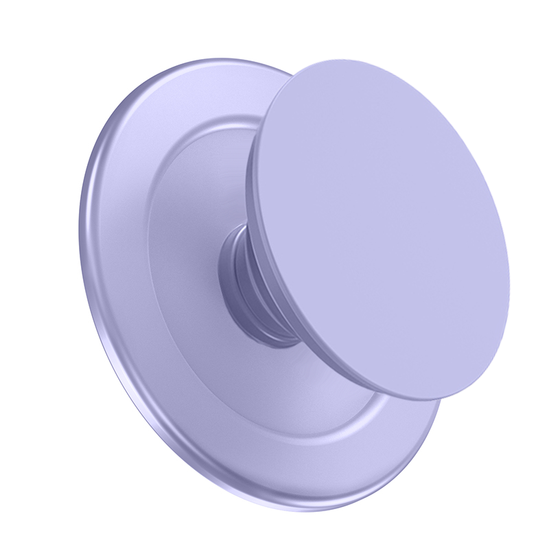 Magnetischer praktisch-Griffhalter für iPhone 15/14/13/12 Serie MagSafe Telefon p-Steckdose Pop GripTok faltbarer Griffringständer: Lila