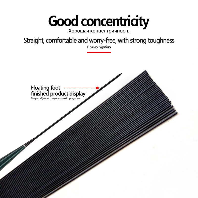 10PCS Carbon Fiber Fishing Float DIY Fiber+1 Float Tube Good Concentricity Buoy Producing Fiber Fishing Tools Tackle Accessories