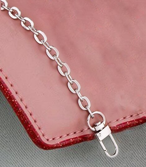 Nowy O kształt łańcuch torby 6mm Metal wymiana torebka łańcuch Crossbody na ramię pasek torby dla Cluth mała torebka uchwyt DIY moda