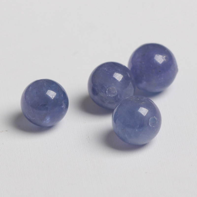 one piece loose beads Tanzanite round 4-9mm for DIY jewelry making FPPJ beads nature gem stone