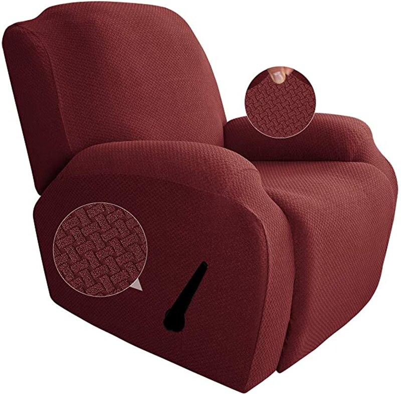 Jacquard Recliner Chair Cover All-inclusive Massage Arm Chair Covers Spandex Lounger Seatcover Single Seat Sofa Couch Slipcover: A9 Recliner Cover