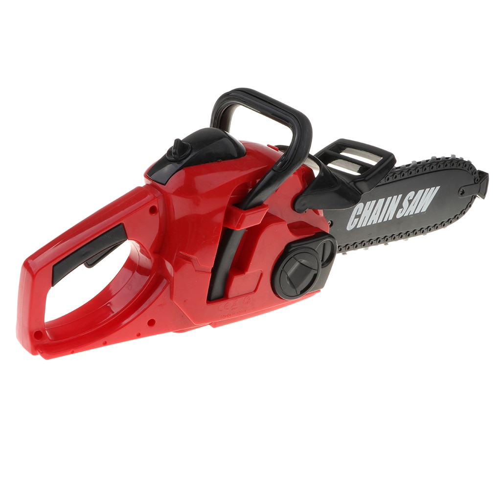 Roterende Plastic Speelgoed Kettingzaag Realistische Zag Geluid Power Huis Tuin Tool Pretend Play Speelgoed Voor Jongens Kids