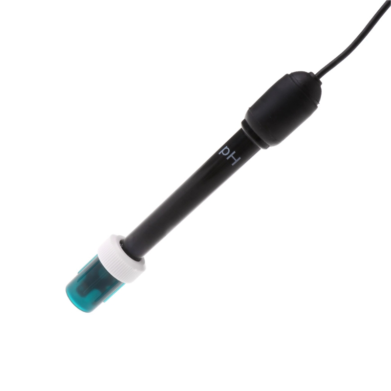 Practical 300cm Cable pH Single Electrode with BNC Socket Probe 0-14pH for pH Meter pH Controller Device Easy Monitoring