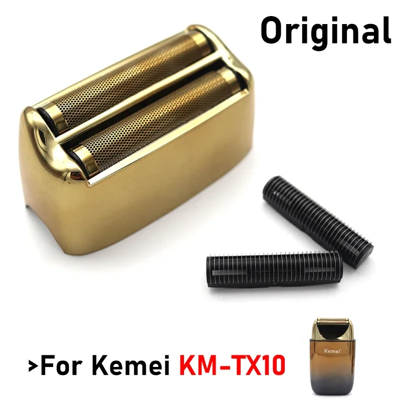 Para Kemei KM-TX10 reemplazo de Original doble hoja de doble hoja cubierta de red Afeitadora eléctrica Accesorios de reparación al por mayor: Rojo