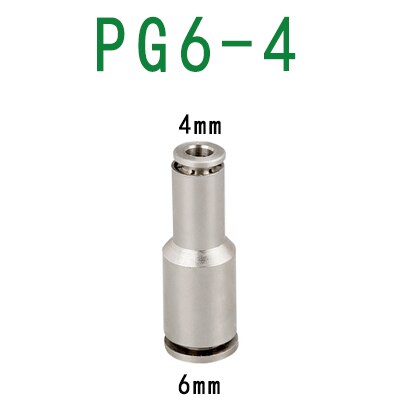PU PG Brass Metal Pneumatic Quick Coupling 4 6 8 10 12mm Apply Air Compressor Hose High Pressure Connector High temperature: PG6-4
