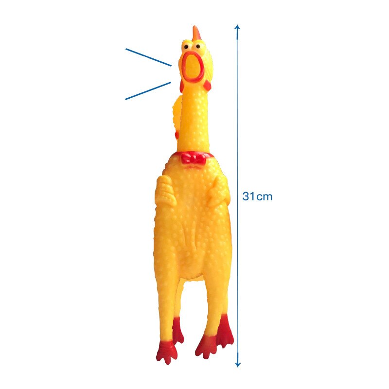 Funny Screaming Kip Huisdieren Hond Speelgoed Squeeze Piepende Sound Funny Speelgoed Veiligheid Rubber Voor Honden Katten Molaire Kauwen speelgoed: M