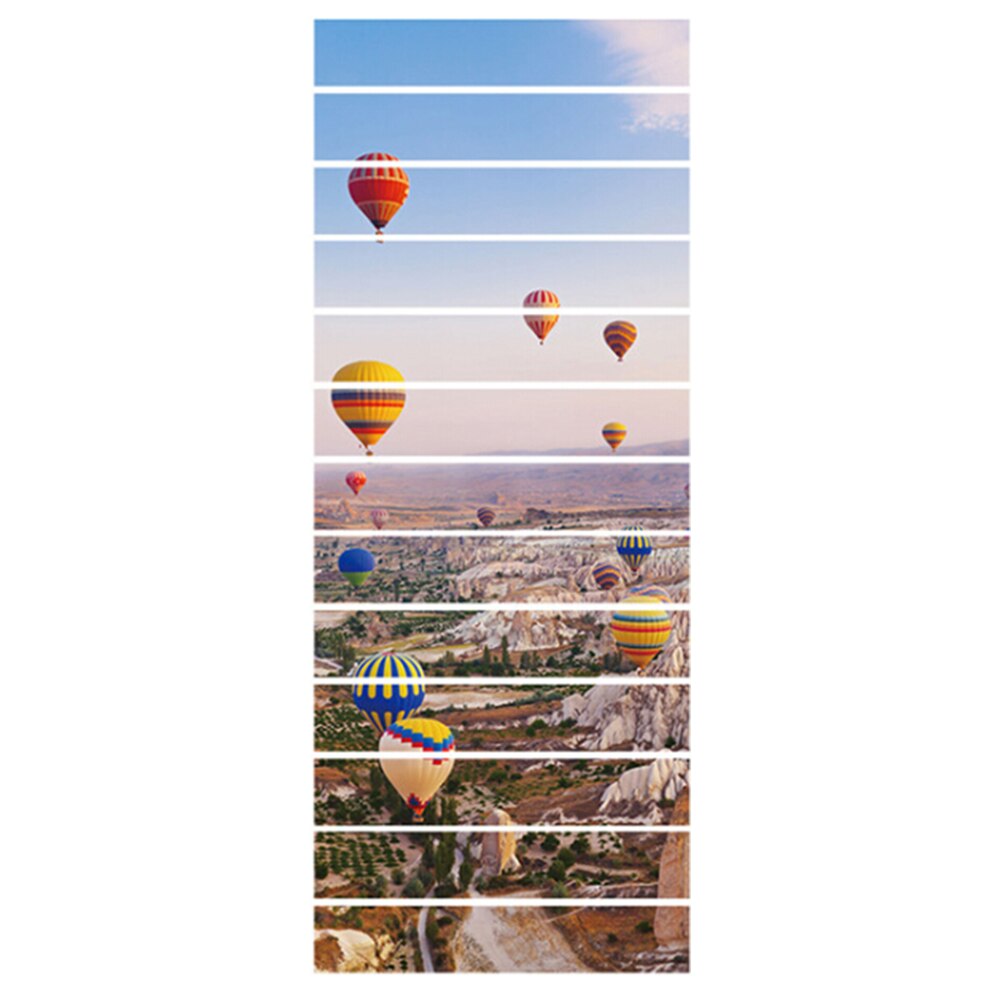 Trap Stickers Waterval Ballon Patroon Trap Stickers Kerst Trappen Stickers Muurstickers Art Livingroom Home Decoratie