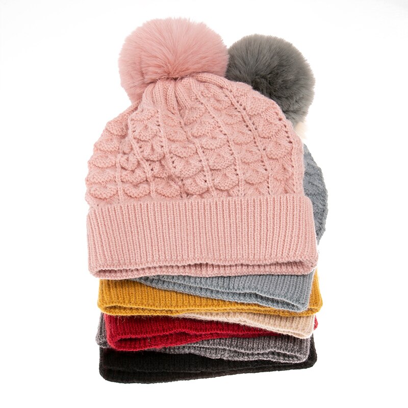 FOXMOTHER-gorrito a cuadros liso para mujer, gorra tejida, color negro, rosa, gris, amarillo, para invierno