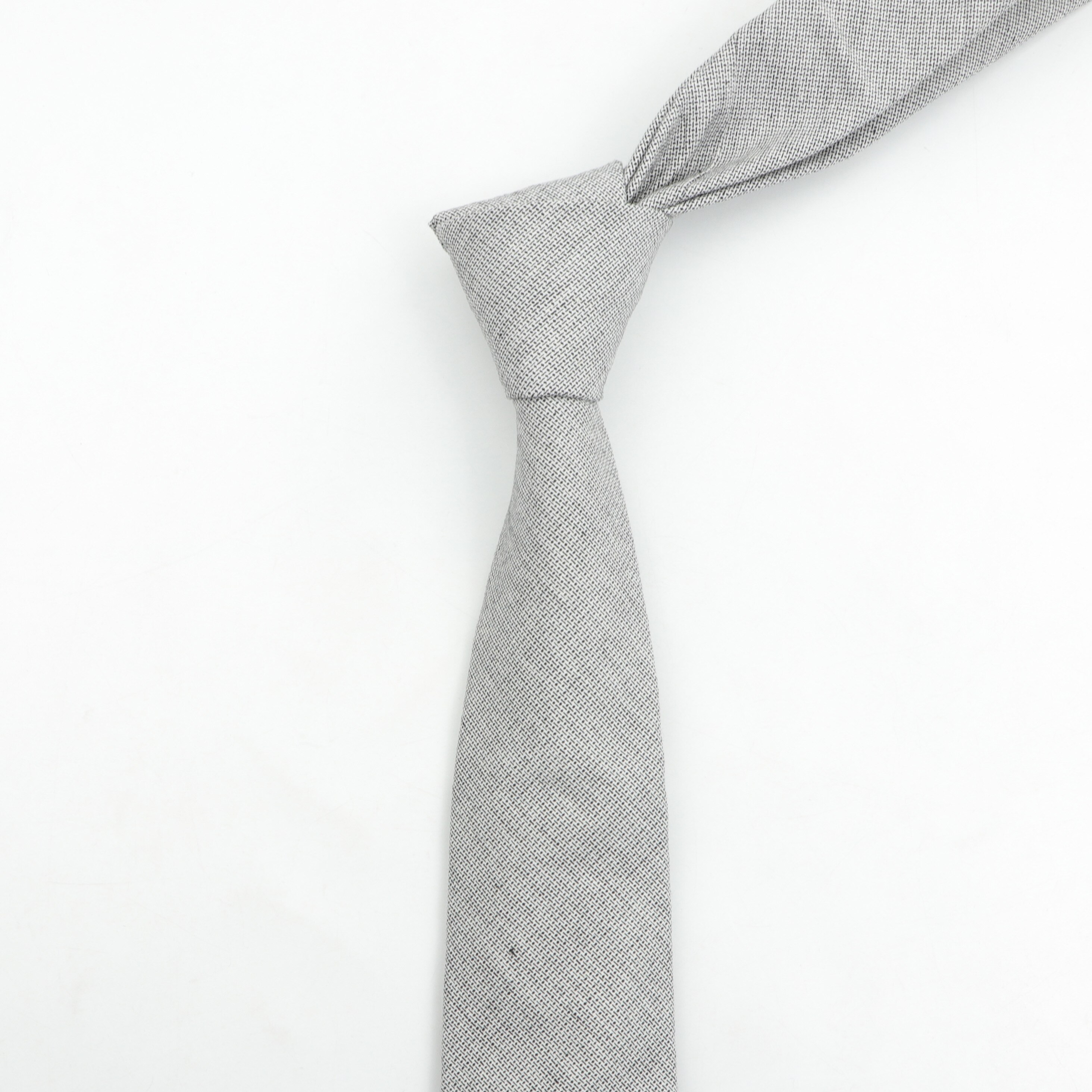 Stribet farve 6cm slips bomuld ren farverig slanke slips til bryllup slips skinny brudgom slips til mænd
