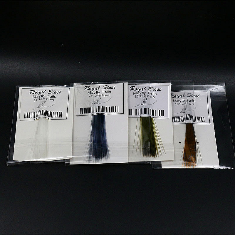 1bundle fly tying synthetic tail fibers 2.5''long mayfly tails 7optional colors watershed treated microfiber fly tying materials