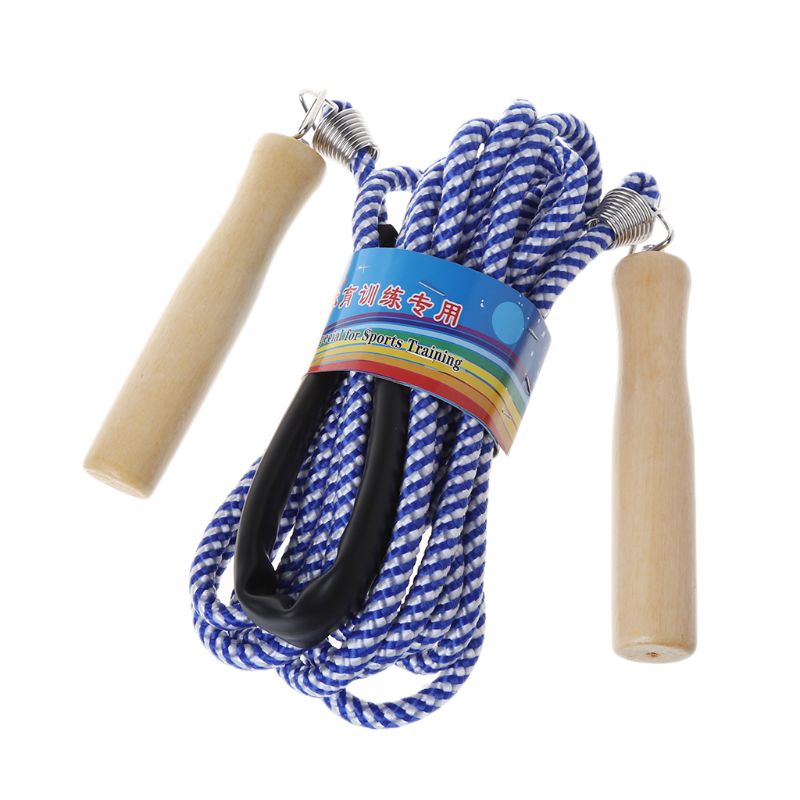 Wooden Handle Skipping 5m 7m 10m Gym School Group Multi Person Rope Jumping K43E: 5m