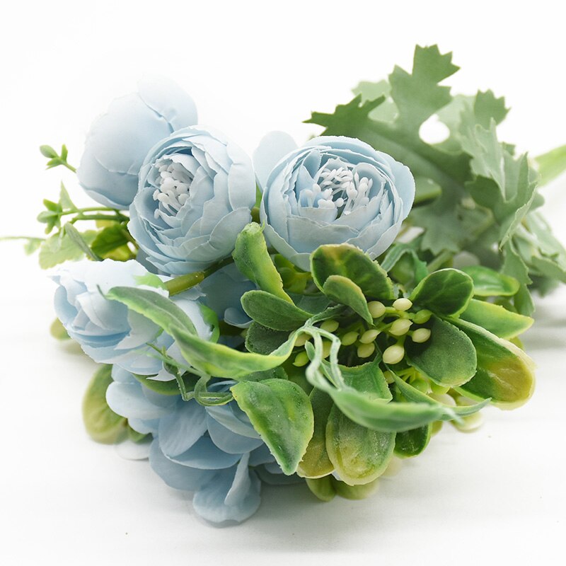 10 Boeket Simulatie Boeket Nordic Hortensia Kleine Knoppen Bedrijf Bloemen Diy Zijde Nep Bloem Kerst Thuis Bruiloft Decoratie: 3