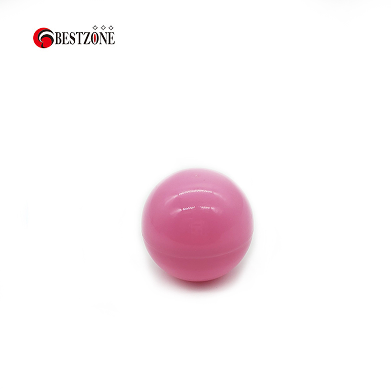 Capsules rondes en plastique PP, 100 pièces/lot, 50MM, environ 2 pouces, jouet, boule Surprise vide, peut ouvrir les enfants, pour distributeur automatique: Rose