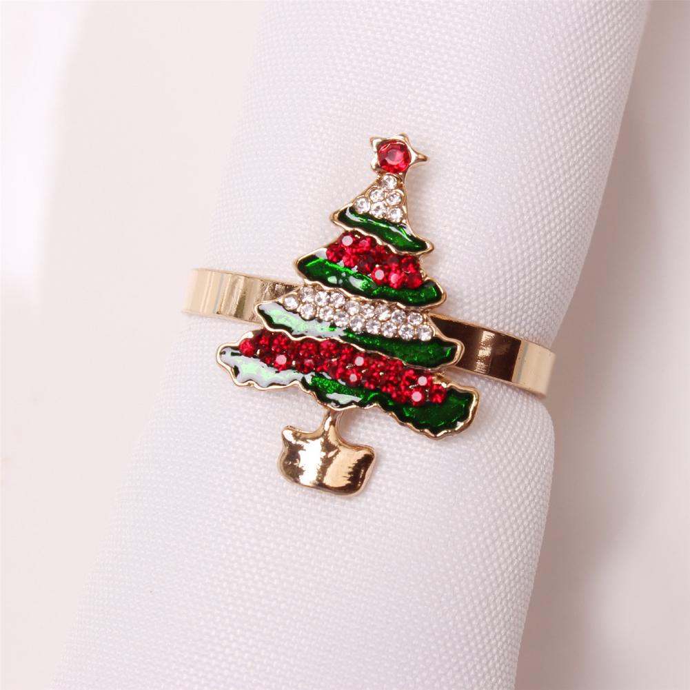 Christmas Tree Napkin Ring Table Decor Napkin Buckle