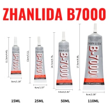 Zhanlida-adhesivo multiusos para reparación de marco de teléfono, pegamento transparente de resina para joyería con punta, 15ML, 25ML, 50ML, 110ML, B7000