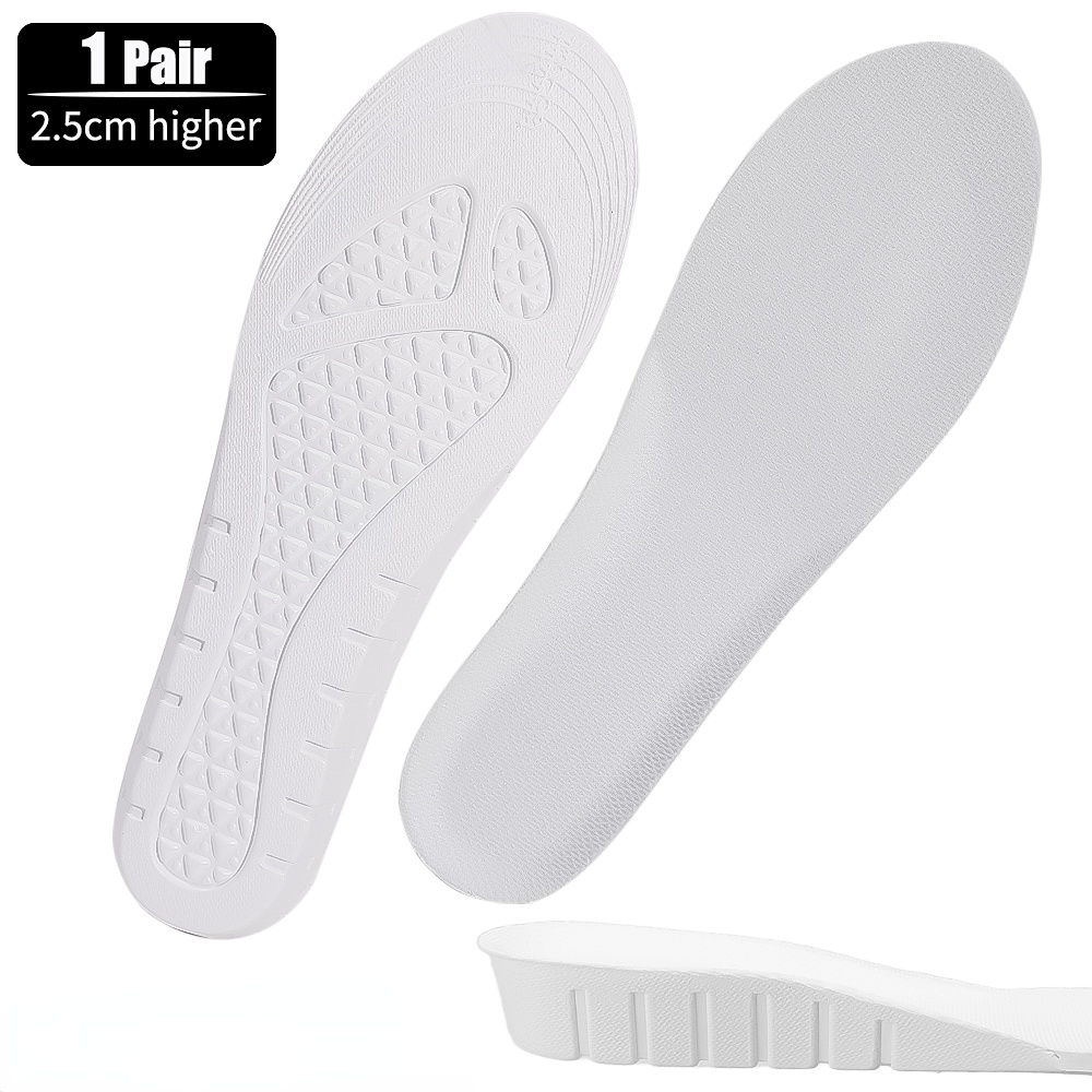 Semelles Rehaussantes Invisibles pour Chaussures de dehors, 1.5/2.5/3.5cm, Rehaussantes, pour Homme et Femme, Orth4WD, Support d'Arc: Black / 0