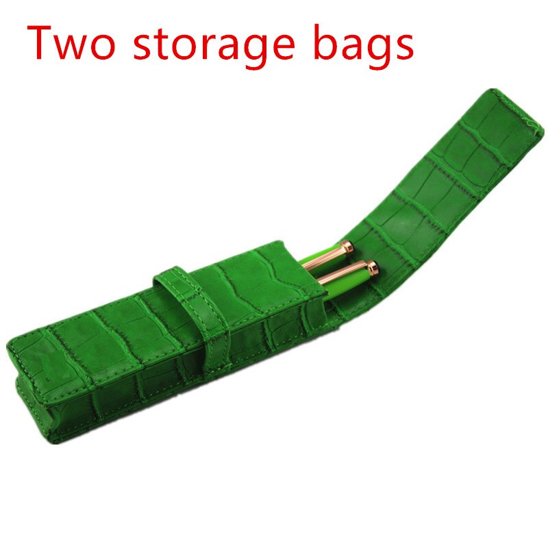 Fountain Pen Pouch Storage Two storage bags Leather Handcrafted Single Pen Pencil Bag Holder Storage Sleeve Pouch
