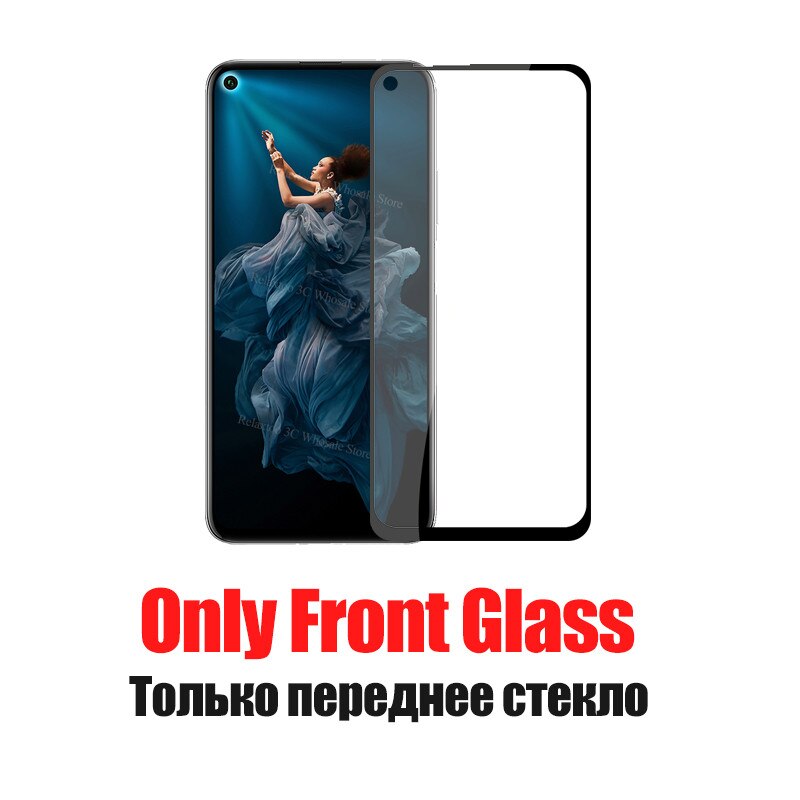 2-In-1 Beschermende Glas Voor Huawei Honor 20 YAL-L21 Back Camera Lens Gehard Glas Op Honor 20 Pro YAL-L41 Honor 20 20pro Film: only Front Glass / honor 20