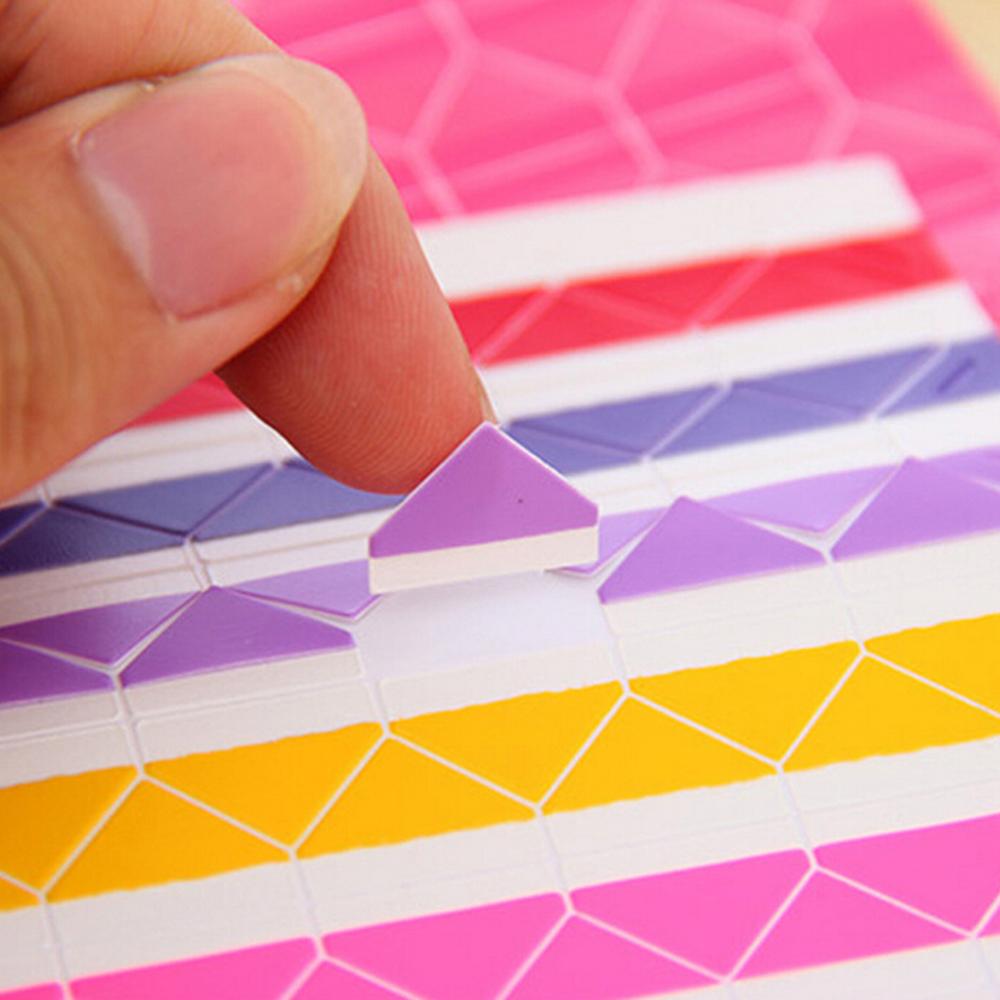 Self-adhesive Card Photo Corner Stickers PVC Paper Book corner sticker decor scrapbook Poster album essential Stickers