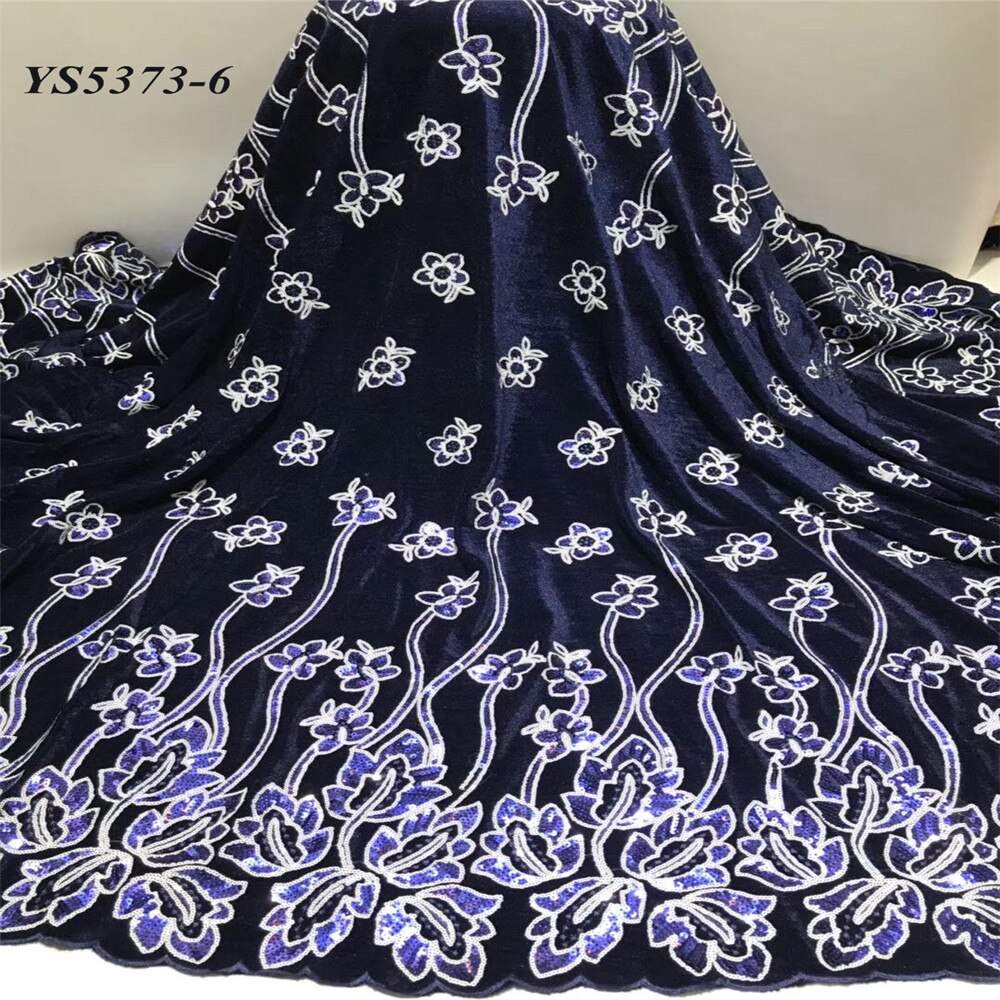 stil frauen hochzeit Lila farbe französisch spitze samt Party kleid tuch 5 Meter