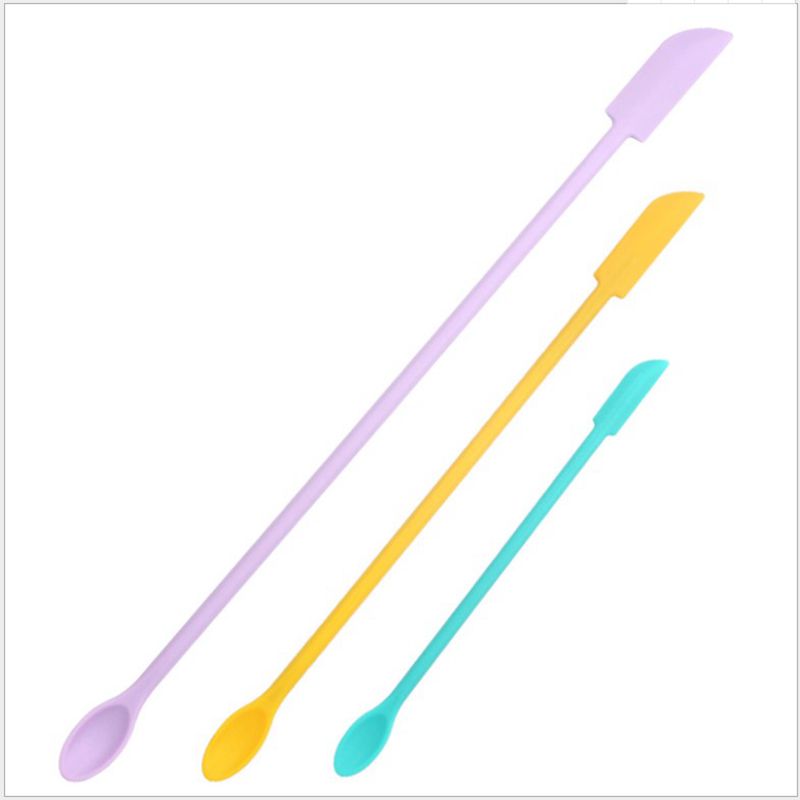 Anti-Stick Kitchen Pan, Mini Silicone Set, Cooking Spatula Set of 6 Pieces, Small Tip Spatula Jam Scraper, Baking Tool: 004