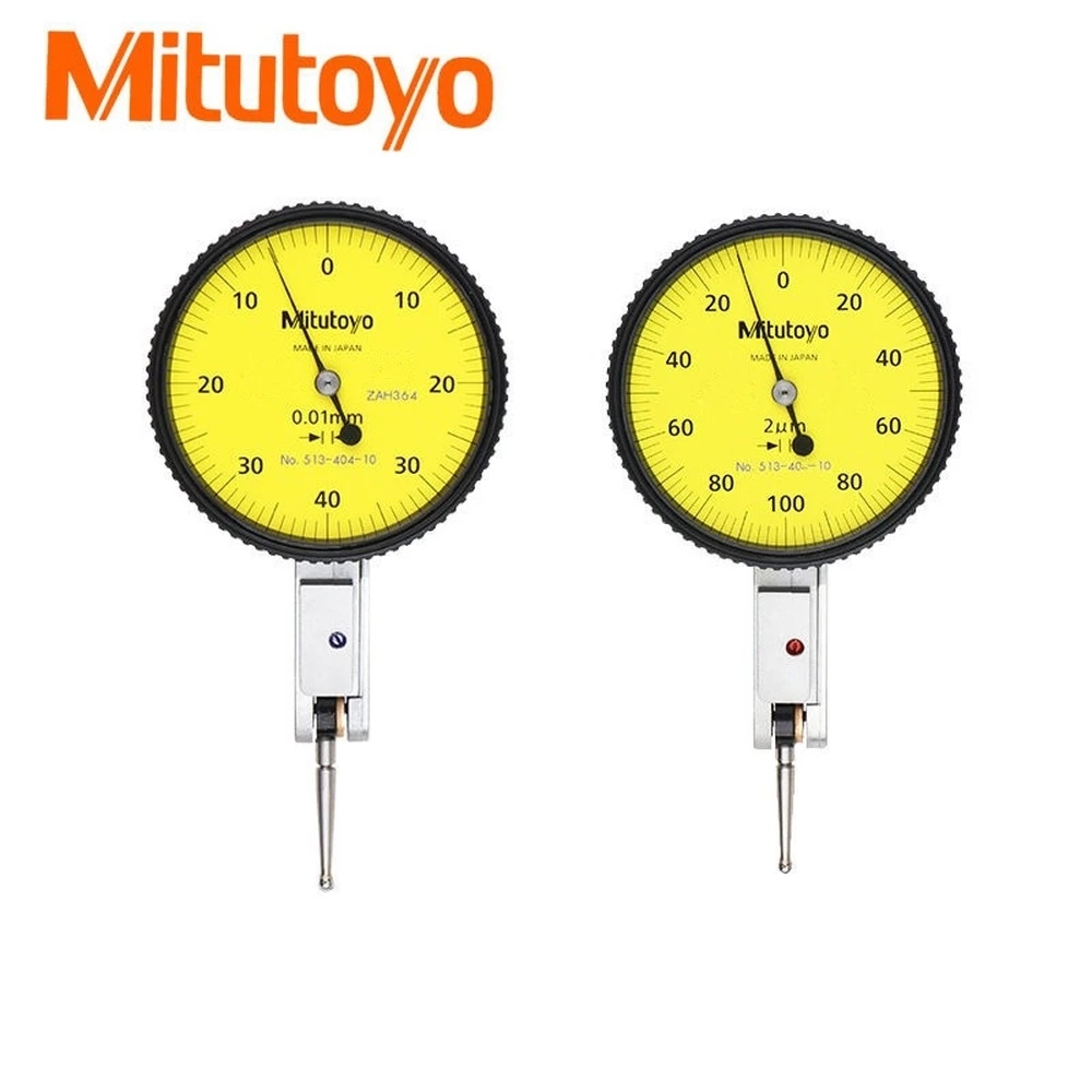 Mitutoyo Dial Indicator Analog Lever Dial Gauge No.513-404 Stable Accuracy 0.01 Range 0-0.8mm Diameter 32mm Measuring Tools