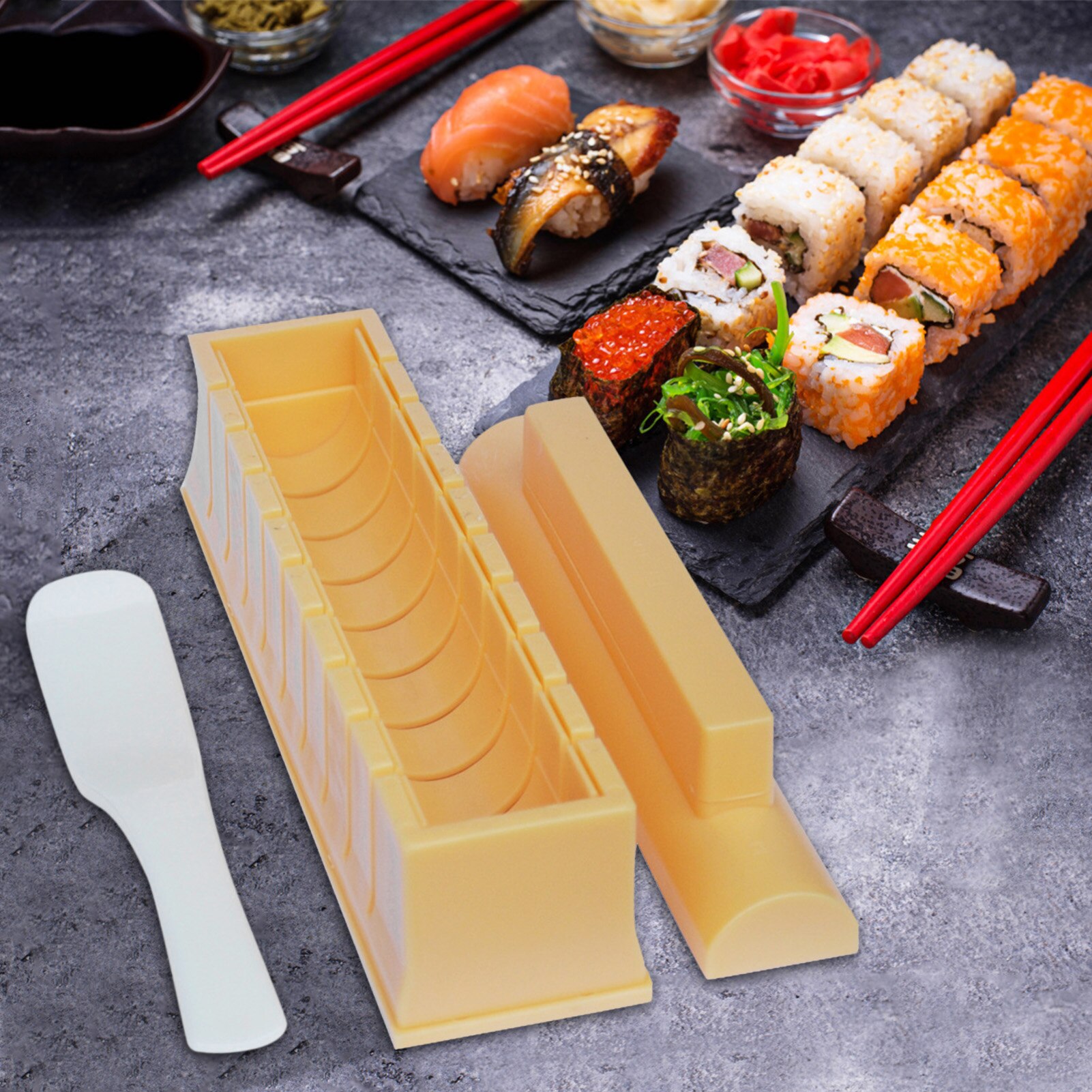 Sushi Mold Set Thickening And Oblong Round Sushi M... – Grandado