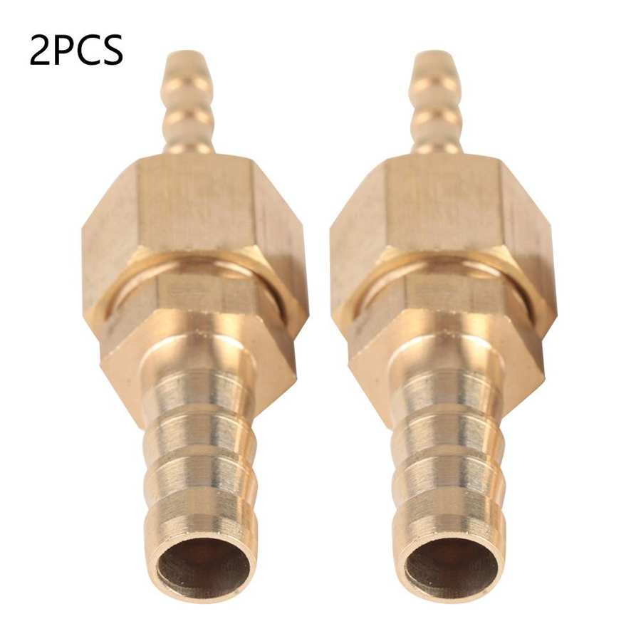 2PCS 4-6mm Brass Straight Reducing Plug Connector Reducer Fitting Hose Barb