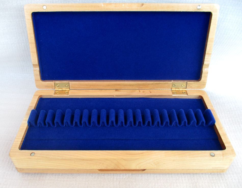 Premium Houten Hobo Riet Case Houder met Zijden Doekomslag - Duurzame Premium Houten Hobo Riet Case Houder met Zijden Doekomslag - Duurzame
