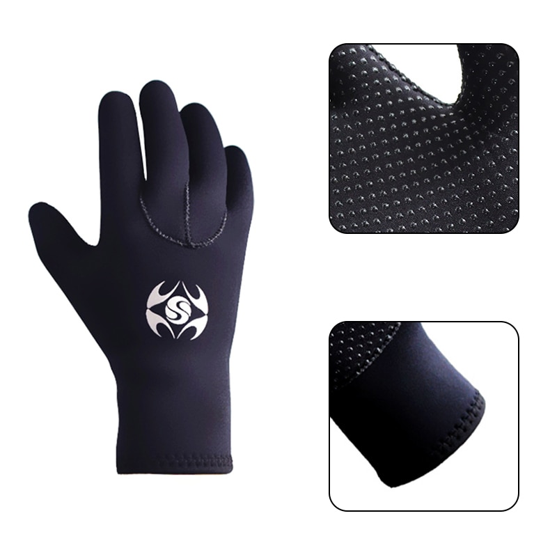 Neoprene Diving Gloves - Spearfishing, Snorkeling, Swimming - Warm Water Sports - Full Finger Protection