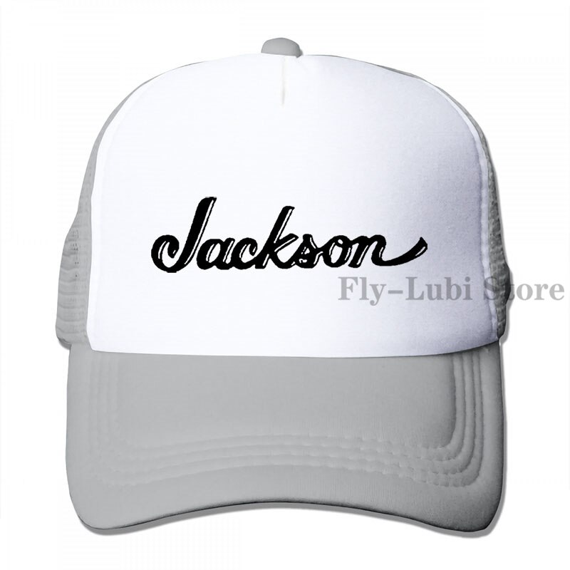 Jackson Guitars Baseball cap men women Trucker Hats adjustable cap: 3-Gray