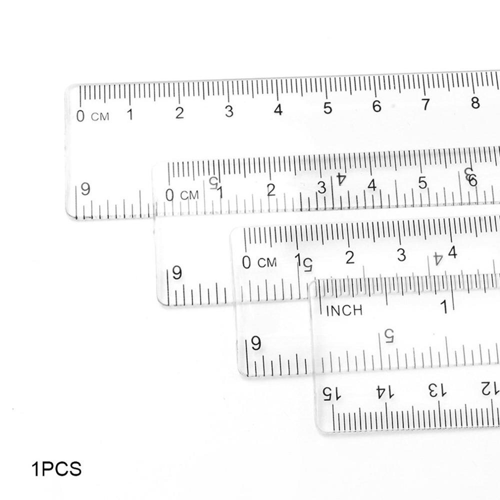 15Cm/20Cm/30Cm Plastic Ruler Advertising Ruler Transparent Student Ruler Student Ruler Measurement Too