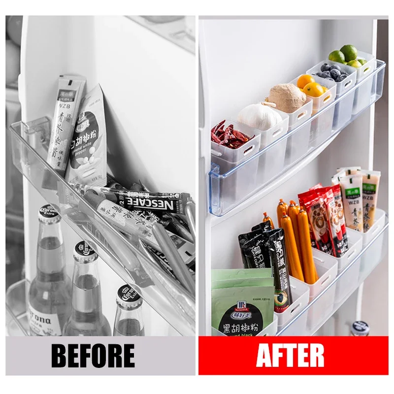 2 Stuks Koelkast Organizer Bakken Transparante Koelkast Opbergbak Voedsel Verse Doos Groente Fruit Container Keuken Accessoires