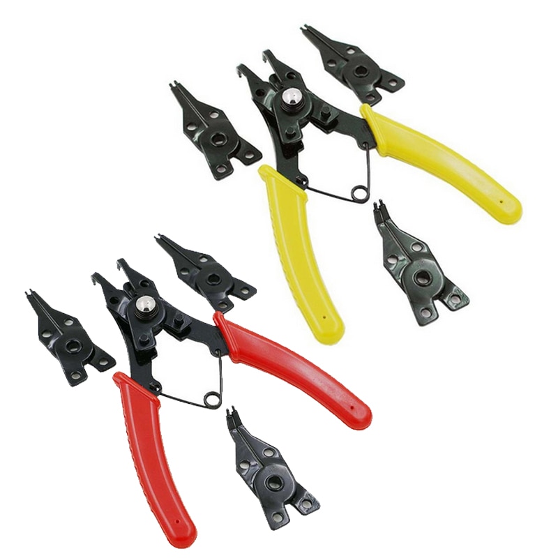 4-in-1 Multifunctionele Borgveertang Vier Headed Tangen Sluiting As Gebruikt Lente Demontage Puller Springs Multitool set