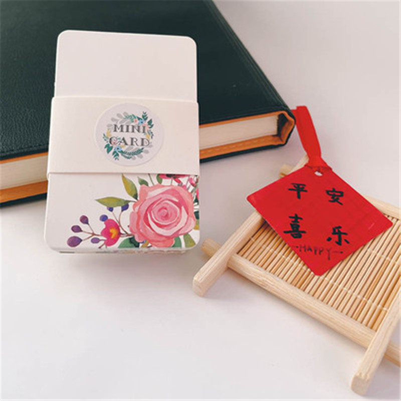 50pcs Greeting Cards Handmade Flower Message Scrapbook Paper Card DIY Greeting Cards Postcards Party Weadding Invitation Cards