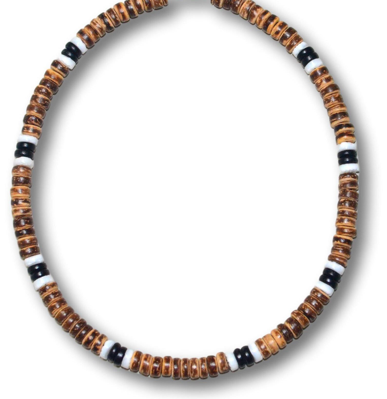 Collar de cuentas para hombre, collar africano, collar de surfista, collar para hombre