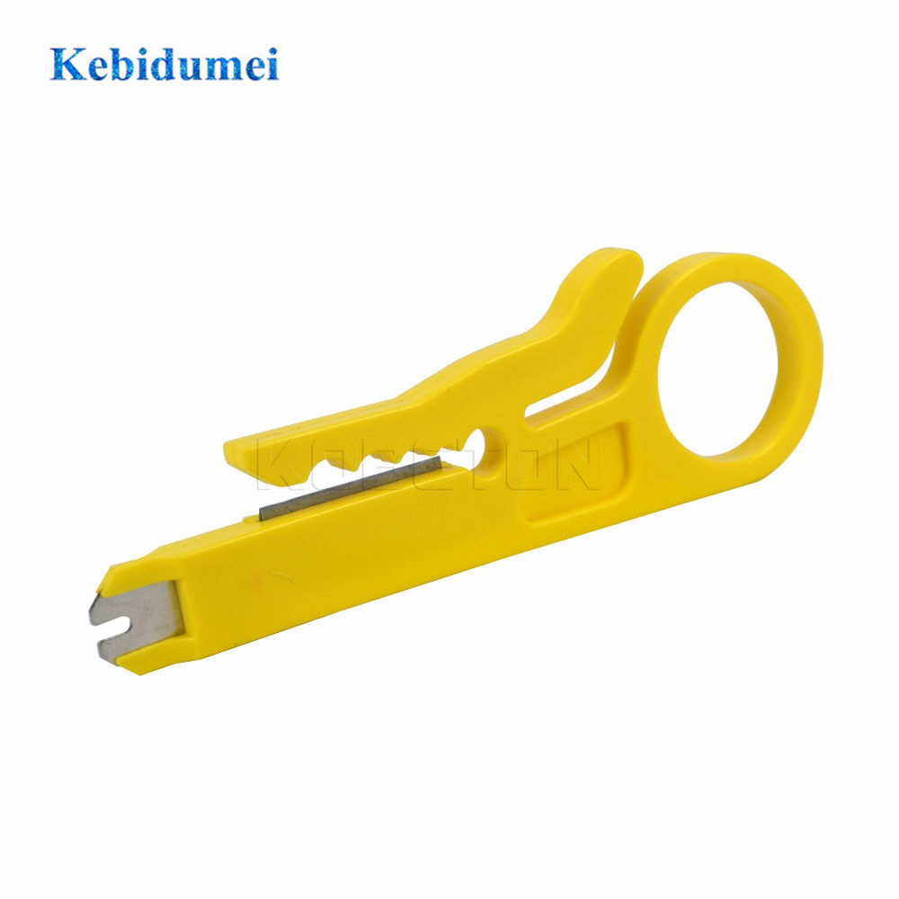 kebidumei 5pcs Easy use Rotary Punch Down Network UTP Cable Cutter Stripper Punch Down Wire Tools RJ45 Cat5 RJ12 RJ11